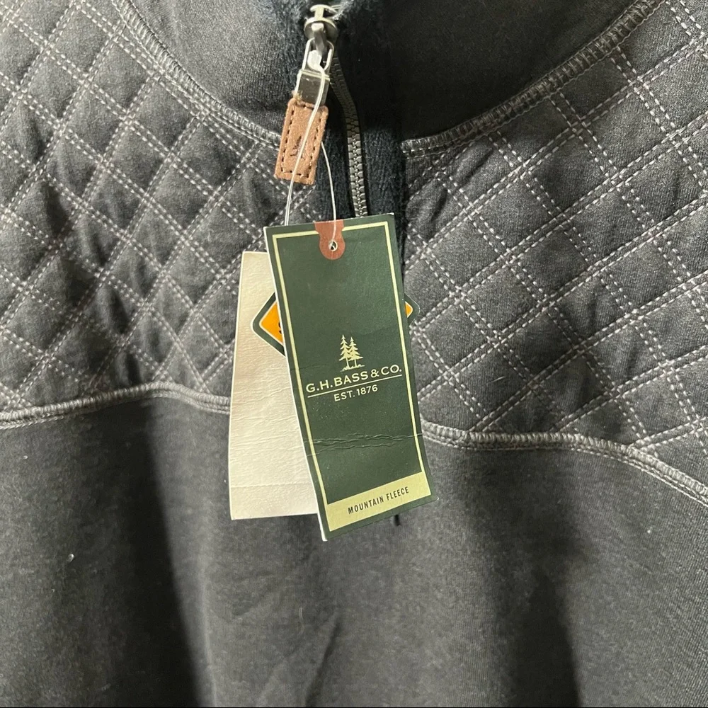 NWT G.H. Bass & Co. Outdoor Zip Neck Flannel Pullover, Size XXL - Picture 8 of 14